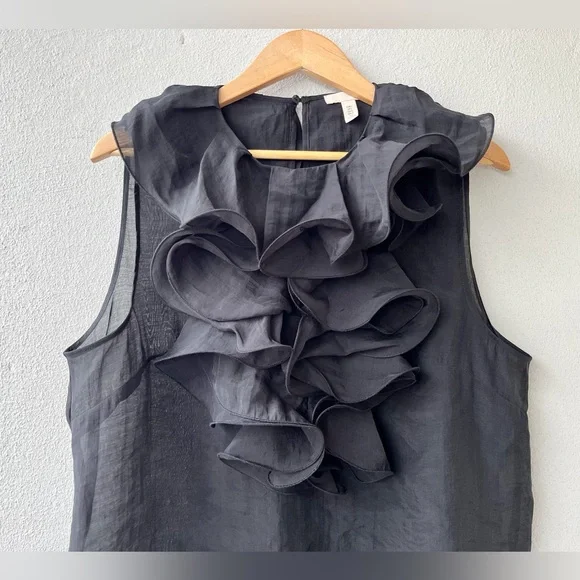 H&M | Sheer Ruffle Sleeveless Top - Picture 3 of 16
